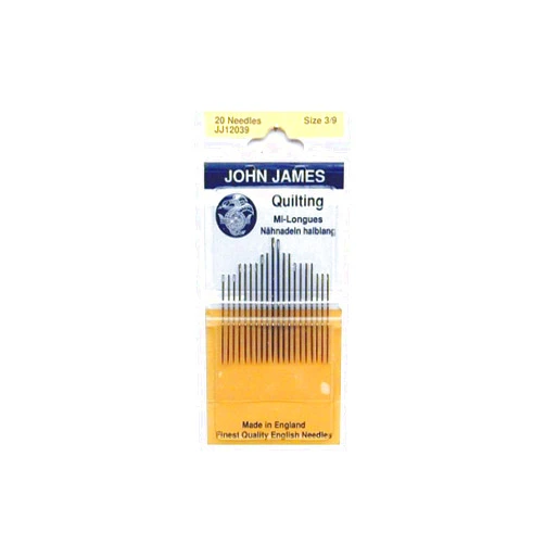 Colonial Needle John James Quilting/Betweens Hnd Ndls-Size 3/9 20/Pkg