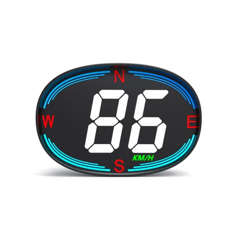 Hxexplore GPS Speedometer Heads Up Display Hud LCD Display with Overspeed Alarm Fatigue Driving Alarm - New Car Speedometer Display with Compass Altitude for All Vehicles