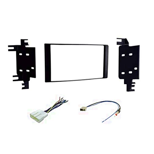 ASC Audio Premium Car Stereo Install Dash Kit, Wire Harness, and Antenna Adapter for Installing a Double Din Aftermarket Radio for Some 2012-2019 Nissan Quest/Rogue/Versa - Compatible Vehicles Listed Below