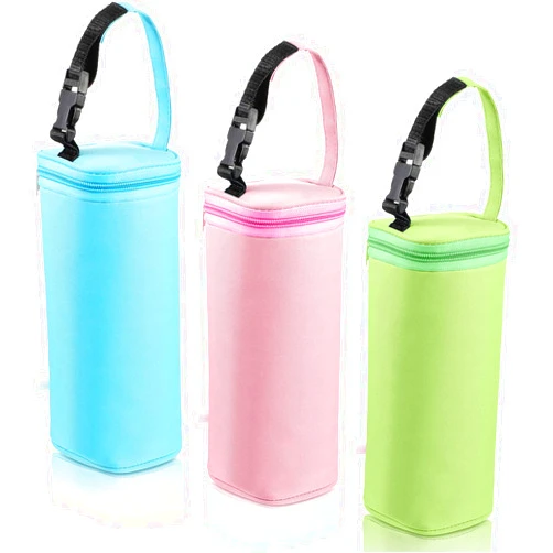 Mimorou 3 Pack Insulated Baby Bottle Bags Breastmilk Cooler Bag Portable Travel Baby Bottle Bag Thermal Insulated Bottle Bag Daycare Baby Bottle Holder Tote for Newborn Toddler Green Blue Pink