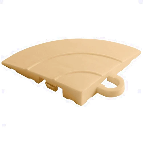 Swisstrax 12 Series Corner for Diamondtrax Interlocking Garage Flooring Tiles, Mocha Java, 4 Pack
