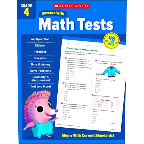 Scholastic Teaching Resources Scholastic Success with Math Tests Grade 4 Workbook