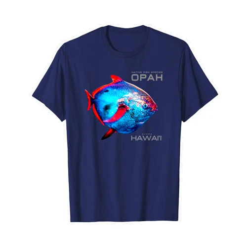Mikidesign co. OPAH Native Hawaiian Fish Aloha Hawaii Modern Design Gift T-Shirt