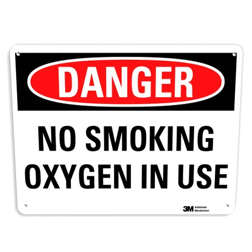 SmartSign “Danger - No Smoking, Oxygen in Use” Sign | 10