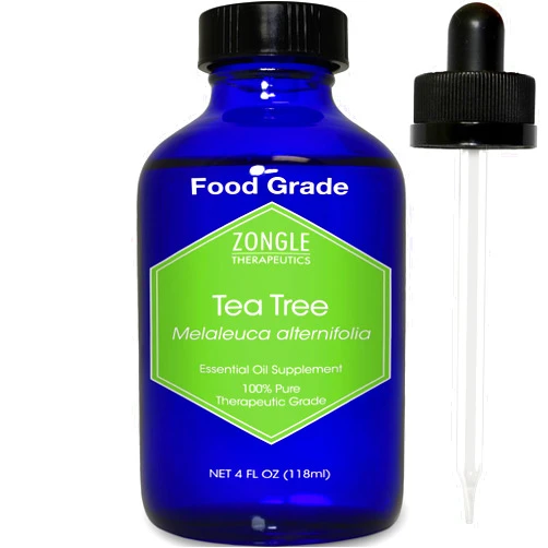 Zongle Therapeutics Tea Tree, Melaleuca, Oil, Food Grade – 100% Pure, Tea Tree Essential Oil, by Zongle Therapeutics, 4 OZ