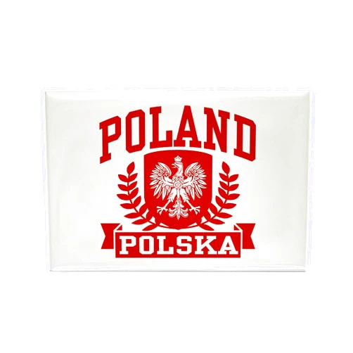 CafePress Poland Polska Rectangle Magnet, 3