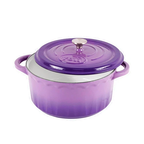 AILIBOO Enameled Cast Iron Dutch Oven - 6 Qt Dutch Oven Pot with Lid, Long-Lasting Enamel Dutch Oven for Bread Baking, Non-Stick Bread Dutch Oven, Enamel Cast Iron Cookware - Purple Dutch Oven 6 Quart