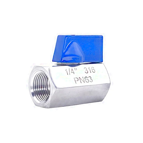 LenoRis Mini Ball Valve 316 Stainless Steel NPT Female and Male Thread Shut-Off Valve Miniature Ball Valve (1/4