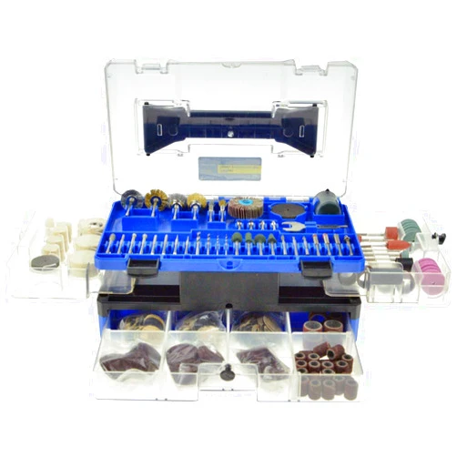 Swordfish 10008-349pc Rotary Tool Accessories Kit for Cutting Grinding Sanding Sharpening Carving Polishing, total 349 pieces