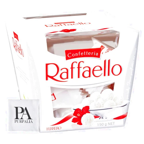 Purpalia Ferrero Rocher Raffaello, Bulk 1 Pack, 15 Count total, Individually Wrapped, Premium Gourmet White Almond, Cream And Coconut, Gift Box, 5.3 Oz Each (Purpalia Packaging)