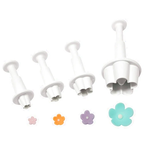 PME Plunger Cutters, Flower Blossom, 4-Pack, Set of 4
