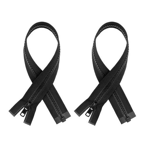 YKK #5 Molded Black Plastic YKK® Separating Zippers (2 Pieces Per Pack) (7