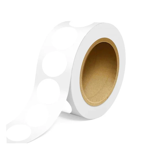 LabelsNstickers Custom Printed Standard Circular Label Rolls - Round - 2.5 Inch - Clear Transparent High Gloss FIlm - 125 Labels/Roll, Gold Metallic Foil