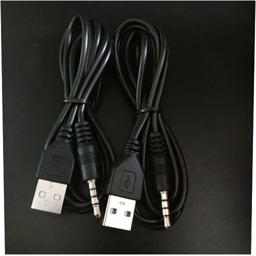 Luventg 3.5mm USB Charger Cable,3.5mm Male AUX Audio Jack to USB Male Charge Cable Adapter Cord,Compatible with MP3,Headphones,Speakers,Voice Recorder and Any Other Devices with 3.5mm Port(3.3 ft/2 Pack)