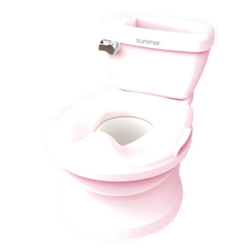 Ingenuity Summer Infant by Ingenuity My Size Potty Pro in Pink, Toddler Potty Training Toilet, Lifelike Flushing Sound, for Ages 18 Months+, Up to 50 Pounds