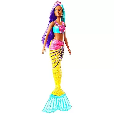 Barbie Dreamtopia Mermaid Doll, 12-inch, Teal and Purple Hair, multi