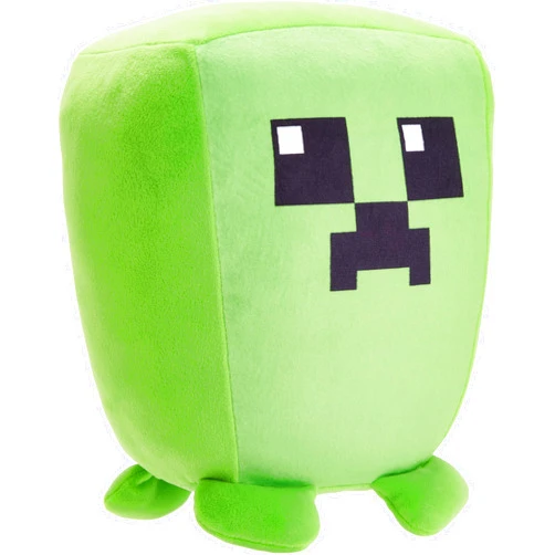 Mattel Minecraft Cuutopia 10-in Creeper Plush Character, Soft Rounded Pillow Doll, Video Game-Inspired Collectible Toy Gift for Ages 3 Years & Older