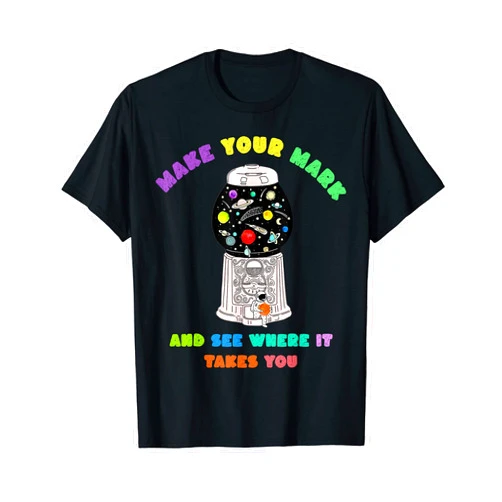 Astronaut Dot Day Dot Planet in Gum ball Machine Funny Astronaut Dot Day Dot Planet in Gum ball Machine T-Shirt