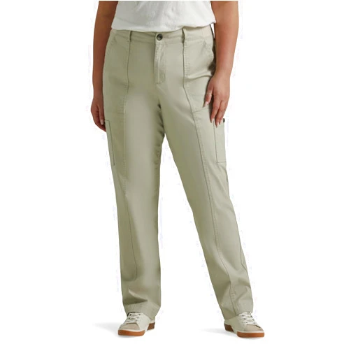 Lee Women's Plus Size Ultra Lux Comfort with Flex-to-go Utility Pant
