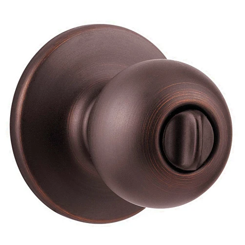 Kwikset 93001-867 Polo Bed and Bath Knob in Venetian Bronze