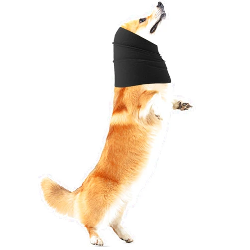 Amaxiu Dog Snood for Dog Neck and Ears Warmer, Dog Ear Muffs Dog Neck and Ear Warmer Hood Pet Dog Snood Dogs Quiet Ear Covers Hood for Anxiety Relief Noise Protection Bathing Grooming(L, Black)