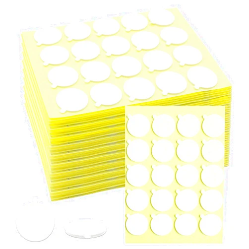 Aubeco 720PCS Candle Wicks for Candle Making, Candle Wick Stickers, Heat Resistance Double-Sided Stickers with The Little ‘‘Tail’’, Stickers for Candle Making