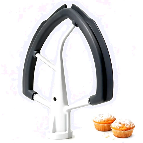 YIFOCUS Flex Edge Beater Compatible with KitchenAid 5.5-6 Quart Bowl-Lift Stand Mixers, 6QT Paddle Attachment Replacement with Silicone Scraper, Heavy Duty Mixer Accessories, Dishwasher Safe