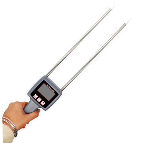 HFBTE Straw Moisture Meter Hay Moisture Tester Measuring Range 0~80% Resolusion 0.1 Accuracy ± 0.5% n for Alfalfa Pasture Knots Straw Leymus Chinensis Orchard Grass Pennisetum Hydridum And Other Hays