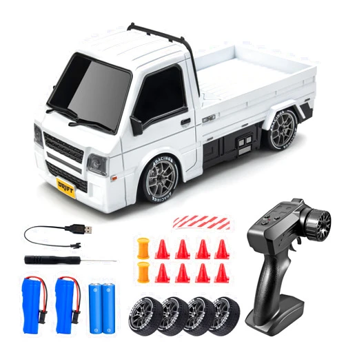 Cayrzeth 1/24 RC Drift Car, Remote Control Car, 2.4GHz 20KM/H 4WD High Speed RC Truck,Drifting Tires＆Two Batteries Racing Sports Toy Idea Gift for Boys Girls and Adults Kids