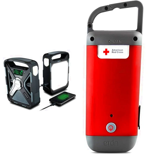 Eton Weather Alert Radio, Clipray Crank Flashlight & Charger Pack - Sidekick Solar & Battery Powered Radio with Bluetooth, LED Light, Charger