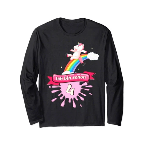 Schönes Kinder Geburtstag Geschenk Ich bin schon 4, gift for children's birthday, children's Long Sleeve T-Shirt