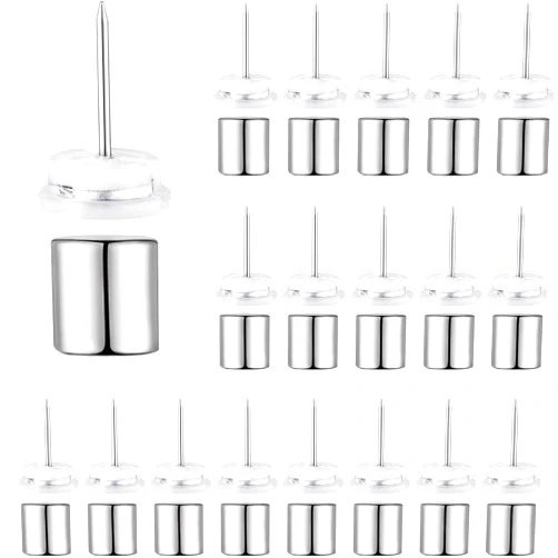 Outus 50 Sets Magnetic Pushpin Magnetacks Magnet Thumbtack Poster and Photo Hangers for School Supplies Classroom Decoration Walls Bulletin Boards
