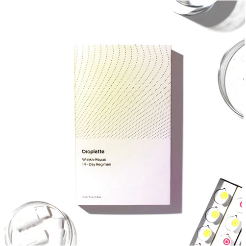 Droplette Wrinkle Repair Refill Capsules: Anti-Aging Skin Care for Instant Face Skin Smoothing, Firming, Lifting and Hydrating with Collagen & Retinol - Reduces Fine Lines, Wrinkles (28 Count)