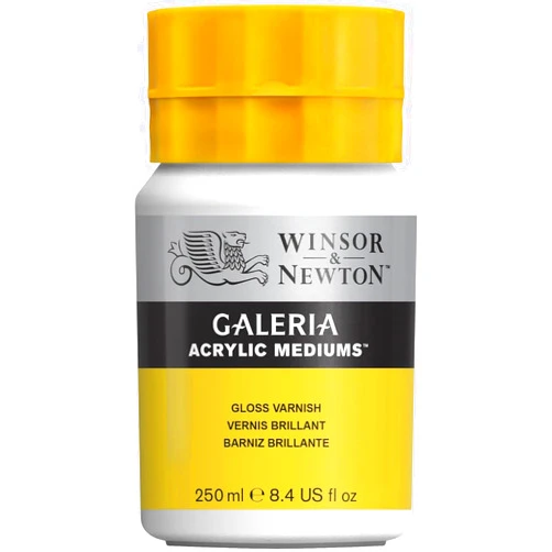 Winsor & Newton Galeria Acrylic Gloss Varnish, 8.4-oz (250ml) Jar