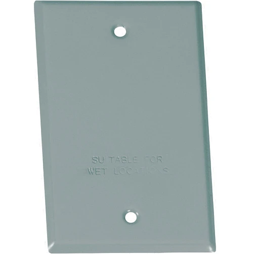 Sigma Electric Sigma Engineered Solutions, Gray 14240 1-Gang Rectangular Stamped Weatherproof Cover