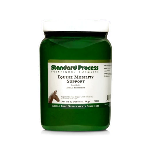 Standard Process Inc. Standard Process Equine Mobility Support - Whole Food Horse Supplies for Antioxidant, Flexibility and Joint Support - Joint Supplement with Ginger Root, Glucosamine Sulfate, Chondroitin Sulfate - 40oz
