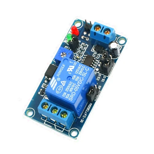 Aexit SRD-05VDC-SL-C DC Control electrical 5V Coil Voltage SPDT 1NO 1NC 1 Channel Low Level Relay PCB Module Module Blue