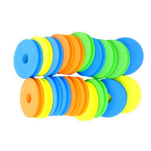 Honbay 20PCS 68mm/2.68inch Round Fishing Line Foam Spools, Fishing Line Fishing Rigs & Hooks Foam Boards, Fishing Line Storage Holder, Fishing Winding Boards - Random Colors