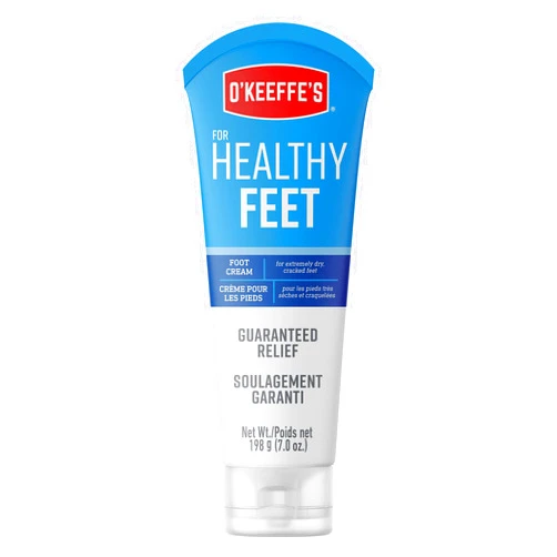 O'Keeffe's for Healthy Feet Foot Cream - 7 oz Tube (1 Pack) - Guaranteed Relief for Extremely Cracked, Dry Feet, Repairing Skincare, Instantly Boosts and Retains Moisture Levels