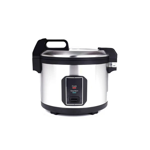 TK Tartle Kitchen Commercial Stainless Steel Rice Cooker - Professional 64 Cup Cooked (32 Cup Uncooked) Rice Maker Cooker With Non Stick Pot & Hinged Lid - Includes a Rice Measuring Cup & Rice Scoop
