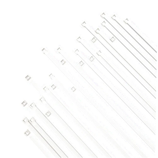 Aroono 100pcs 4 inch White Zip Ties-0.1 Width, 18lb Strength, Nylon Material, UV Resistant, High/Low Temperature Resistant-Durable, for Desktop Storage, Home, Fence, Green Plants...