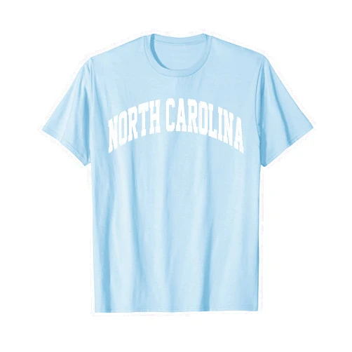 Retro North Carolina Designs - Carolina Souvenirs Retro North Carolina Blue Souvenir Simple North Carolina Tee T-Shirt