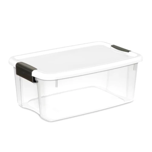 STERILITE 19848006 Ultra Storage Tote with Titanium latches, 18 Quart