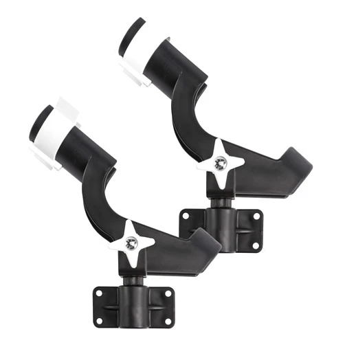 Wise 6039 Twin Pack Rod Holder with 2 Side Mounts, Black