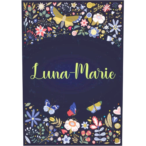 Caterina Betty DE Publishing Luna-Marie: Notizbuch A5 | Personalisierter vorname Luna-Marie | Geburtstagsgeschenk für Frau, Mutter, Schwester, Tochter | Design: Garten | 120 ... A5 (14,8 x 21 cm) (German Edition)