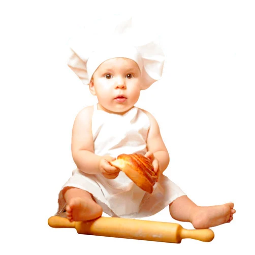 KHC-KHF Newborn Baby Photography Prop Baby Chef Outfits Chef Hat Apron Set Infant Baby Chef Costume Newborn Photo Outfit