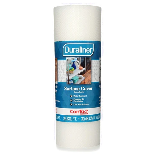 Con-Tact Brand Duraliner Shelf Liner, Non-Adhesive and Multi-Use Drawer Liner, Made of Vinyl, Waterproof Liner, 12