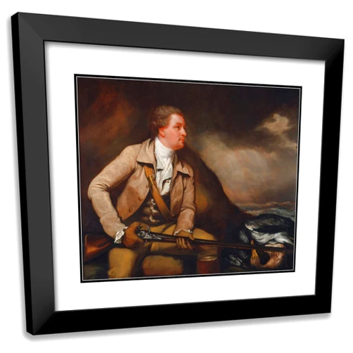 ArtDirect James Northcote 18x15 Black Modern Frame and Double Matted Museum Art Print Titled - Sir William Elford, Bart.