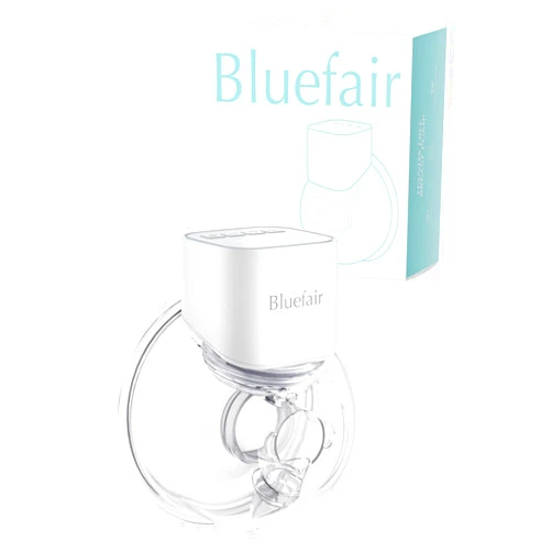 Bluefair Breast Pump Hands-Free, Wearable Breast Pump, Wearable Pumps for Breastfeeding, Smart Display, Memory and Anytime Pause function-24mm, 1 Pack(White)