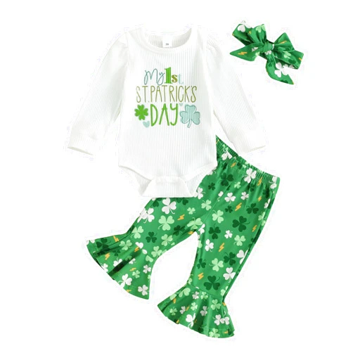 YINGISFITM Thanksgiving Baby Girl Outfit Newborn My First Thanksgiving Turkey Onesie Romper Pants Fall Winter Clothes